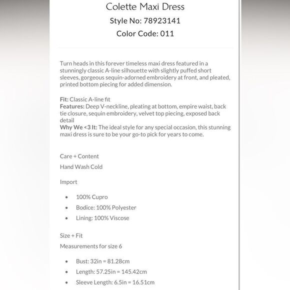 Free People Colette Maxi Dress/ size 10 - Picture 7 of 13